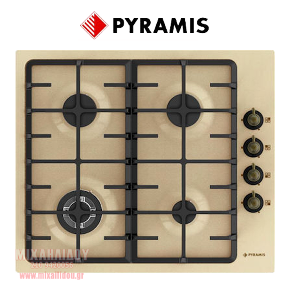 ΣΕΤ ΕΝΤΟΙΧΙΣΜΟΥ ΦΟΥΡΝΟΣ ΜΕ ΕΣΤΙΑ PYRAMIS 733070 - 034068201  & 733071 - 030062301 (ΕΣΤΙΑ ΑΕΡΙΟΥ) RUSTIC BEIGE METAL ΕΛΛΗΝΙΚΗΣ ΑΝΤΙΠΡΟΣΩΠΕΙΑΣ